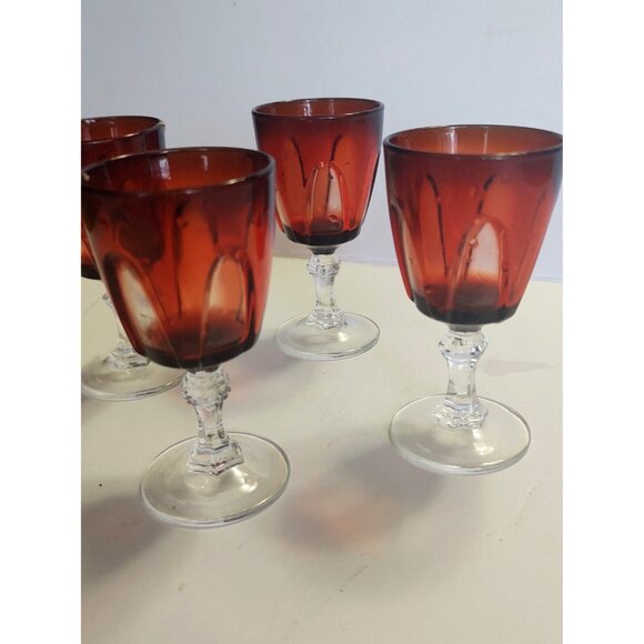 Gorgeous Vintage Luminarc France Shot Glasses Set of Four  2 oz. - Picture 2 of 12